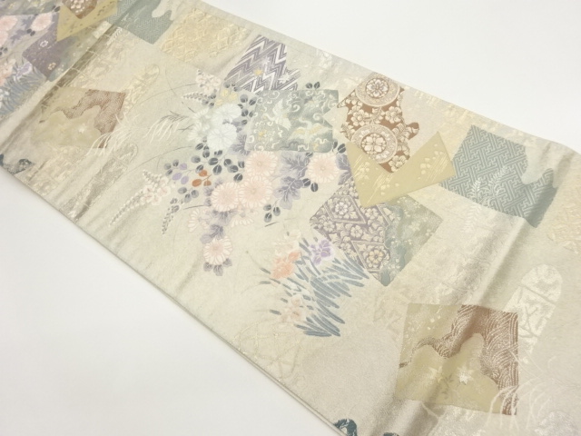 JAPANESE FUKURO OBI / WOVEN BIRD